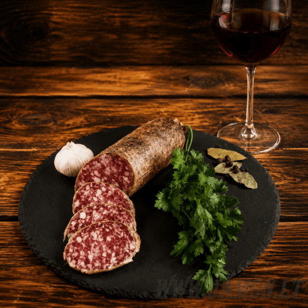 Iberico Salchichon de Bellota sausage 1