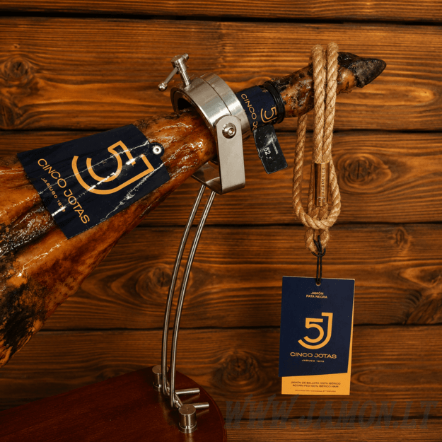 Jamon Ibérico de Bellota 100% Cinco Jotas 5J Jabugo  (galinė koja) 7