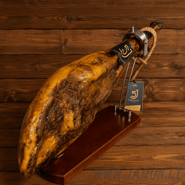 Jamon Ibérico de Bellota 100% Cinco Jotas 5J Jabugo  (galinė koja) 9